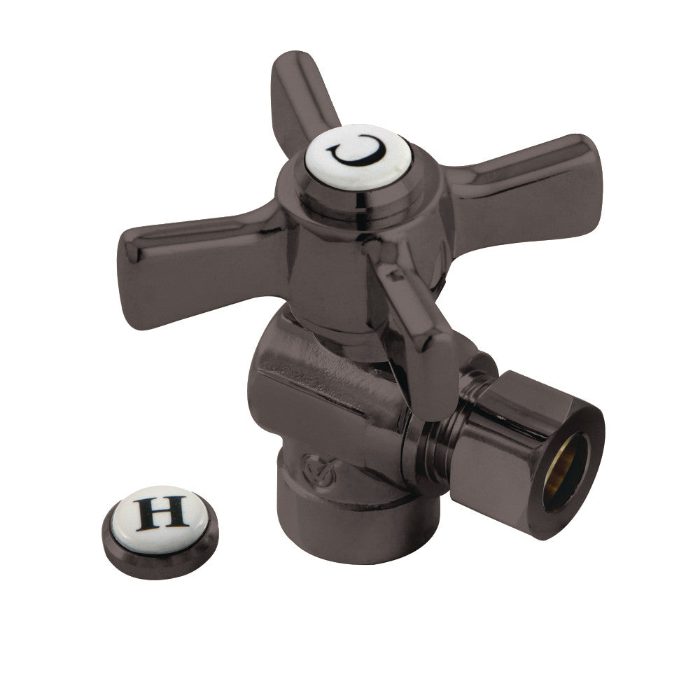 Kingston Brass CC43205ZX 1/2" Sweat X 3/8" OD Comp Angle Stop, Oil Rubbed Bronze - BNGBath