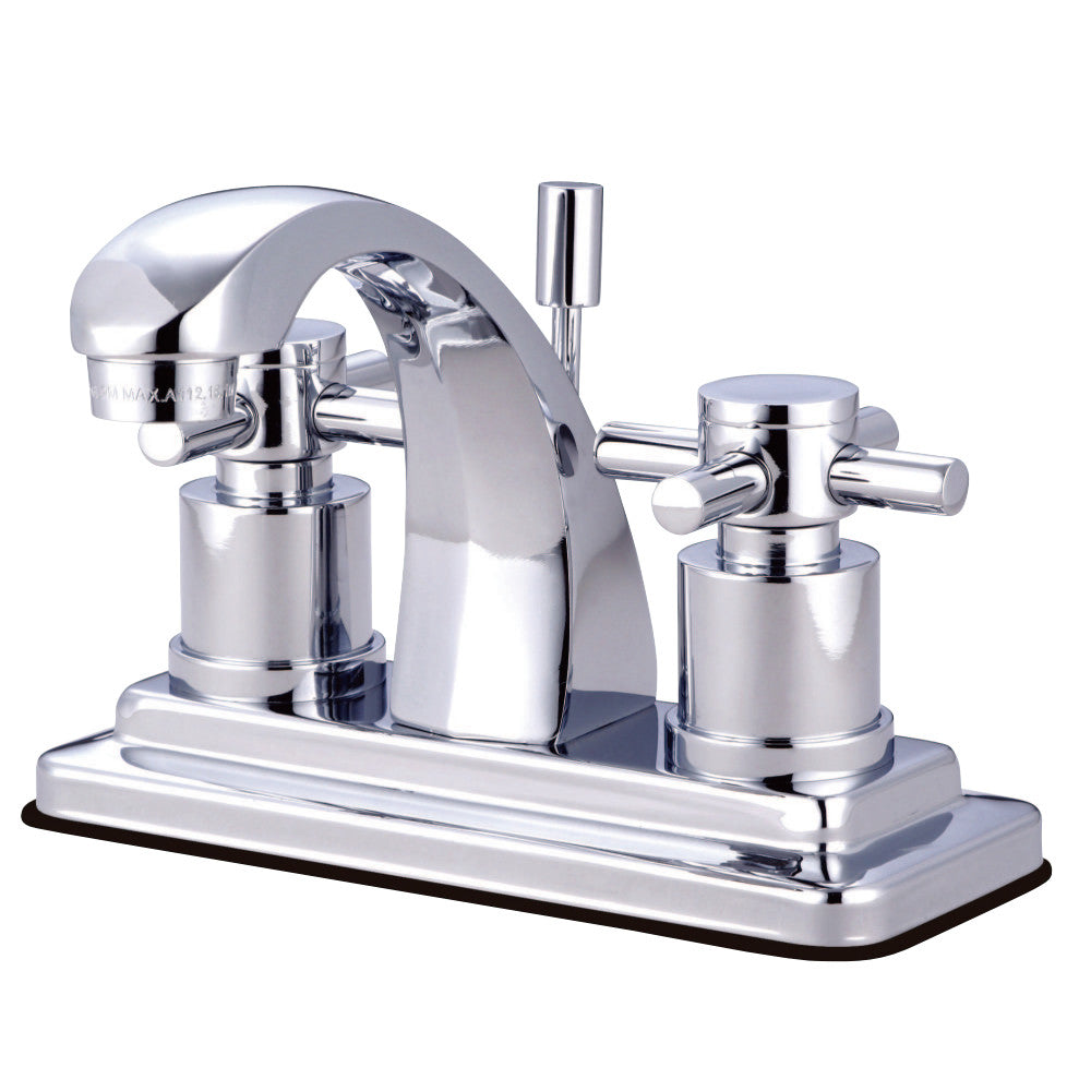 Kingston Brass KS4641DX 4 in. Centerset Bathroom Faucet, Polished Chrome - BNGBath