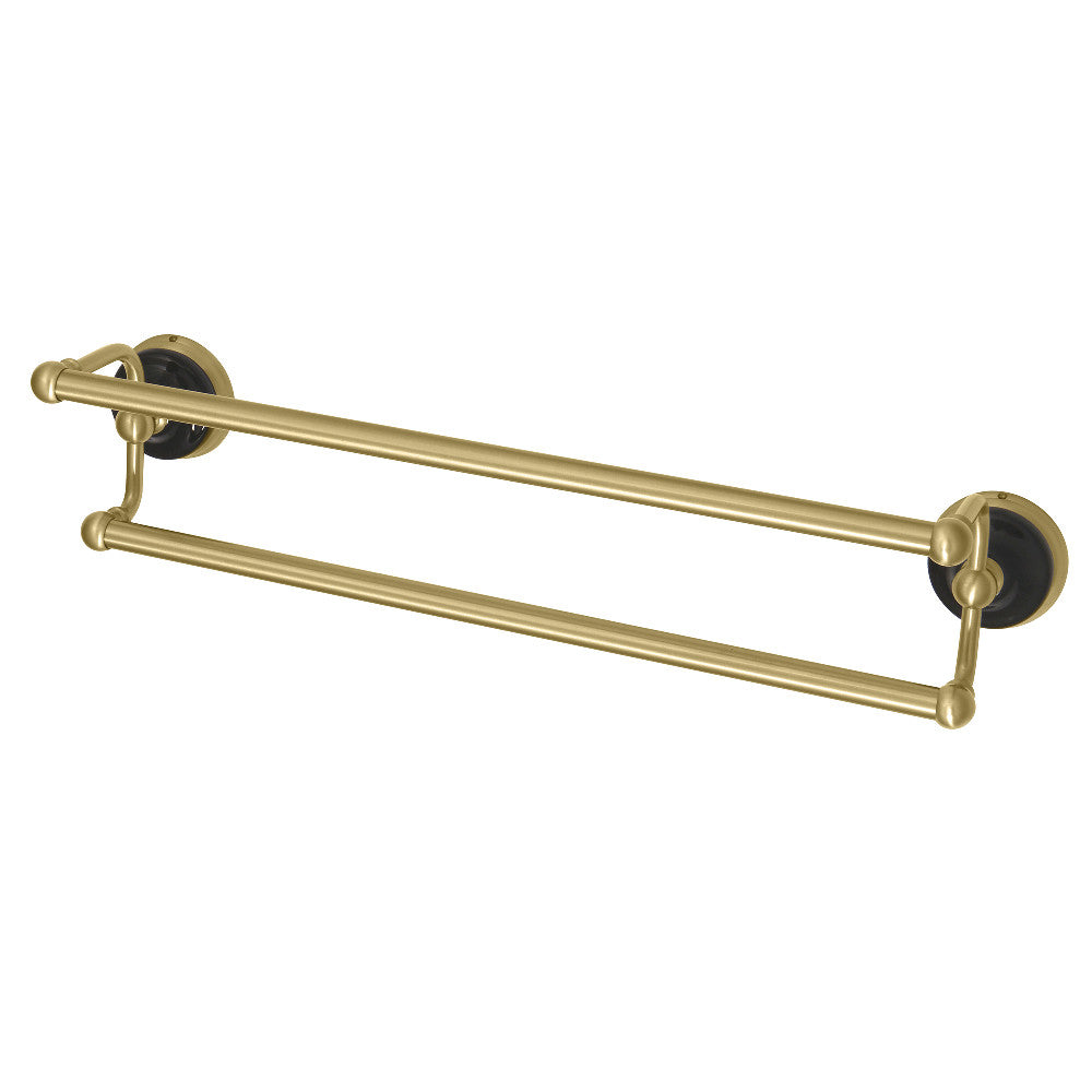 Kingston Brass BA91318BB Water Onyx 18 in. Dual Towel Bar, Brushed Brass - BNGBath