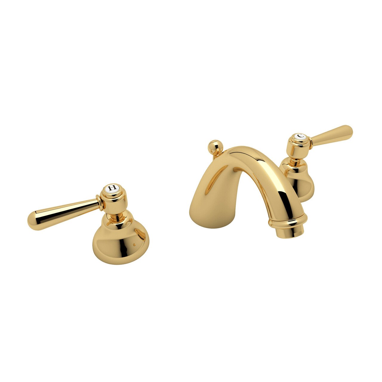 ROHL Verona C-Spout Widespread Bathroom Faucet - BNGBath