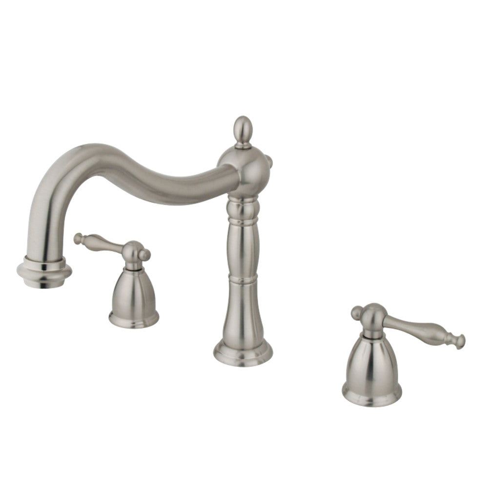 Kingston Brass KS1348NL Heritage Roman Tub Faucet, Brushed Nickel - BNGBath