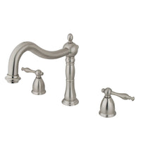 Thumbnail for Kingston Brass KS1348NL Heritage Roman Tub Faucet, Brushed Nickel - BNGBath