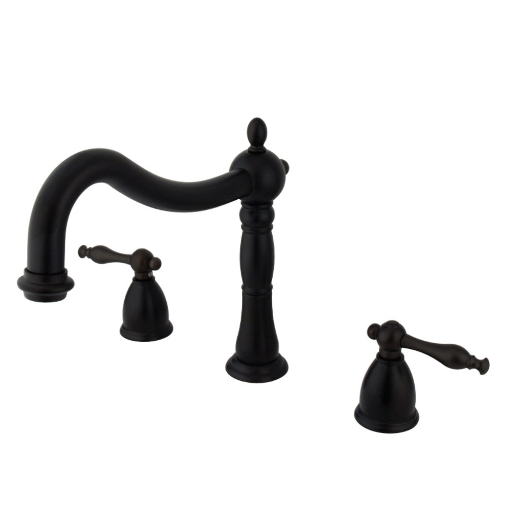 Kingston Brass KS1345NL Heritage Roman Tub Faucet, Oil Rubbed Bronze - BNGBath