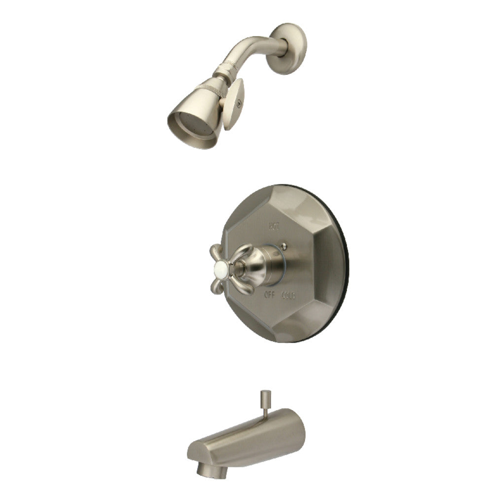 Kingston Brass KB4638TX Tub and Shower Faucet, Brushed Nickel - BNGBath