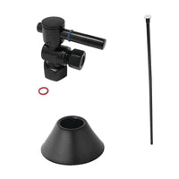 Thumbnail for Kingston Brass CC43100DLTKF20 Modern Plumbing Toilet Trim Kit, Matte Black - BNGBath