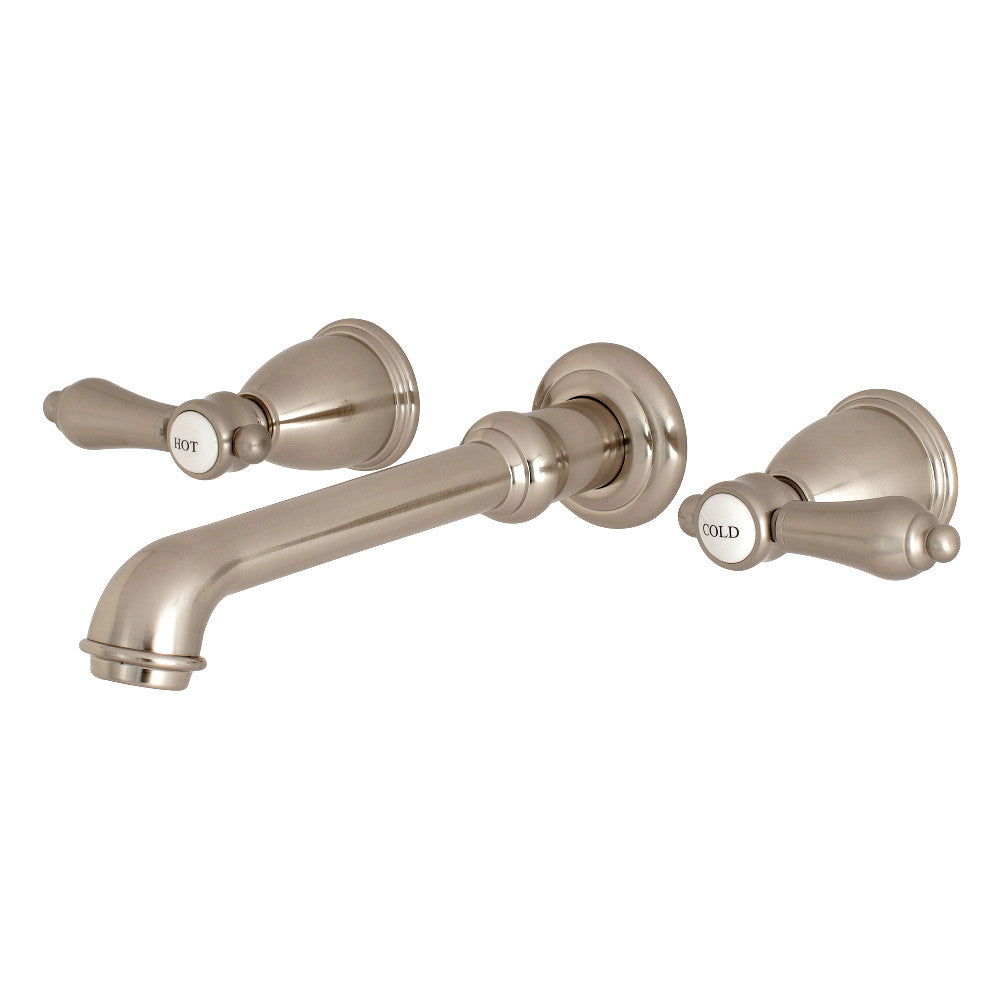 Kingston Brass KS7028BAL Heirloom 2-Handle Wall Mount Roman Tub Faucet, Brushed Nickel - BNGBath