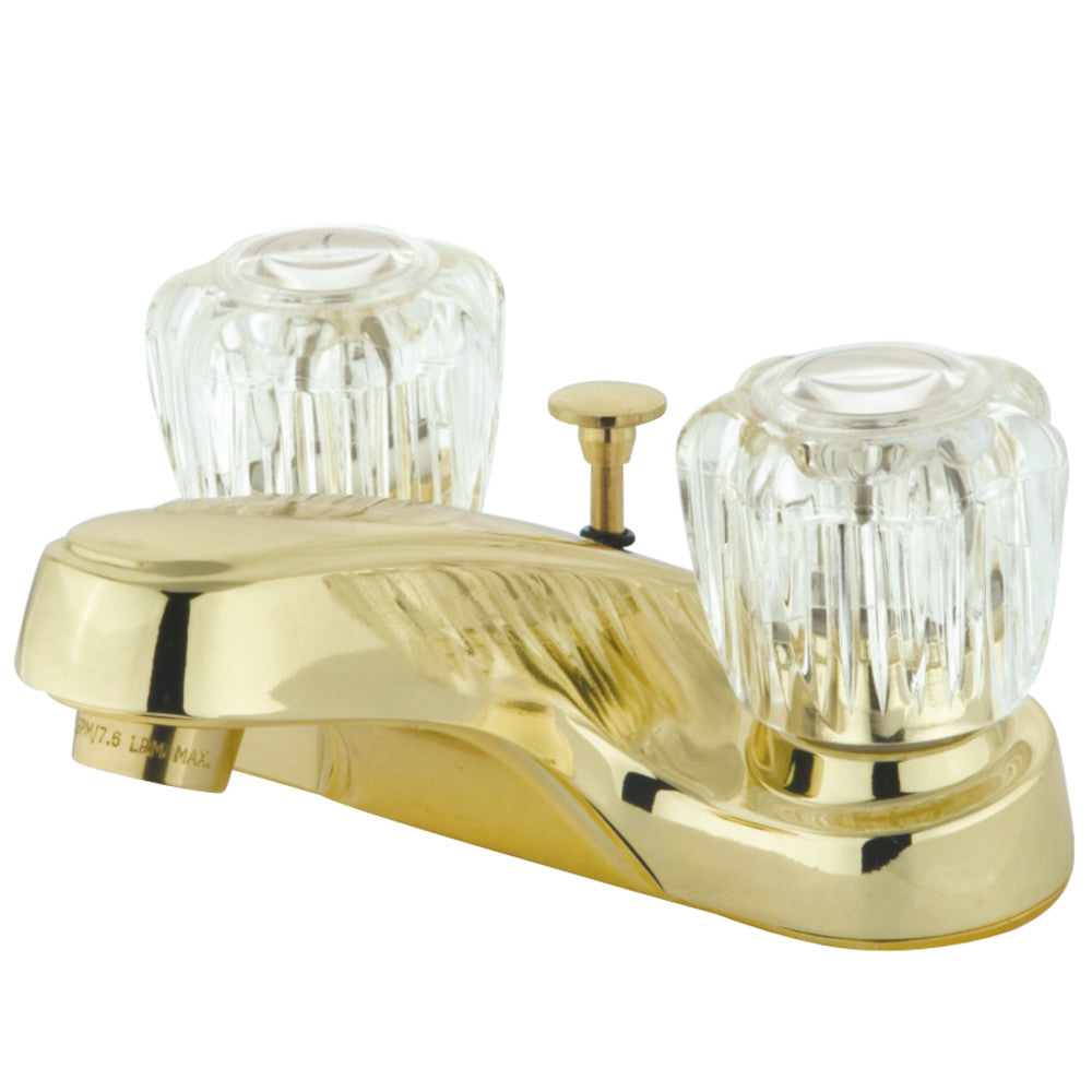 Kingston Brass GKB162B 4 in. Centerset Bathroom Faucet, Polished Brass - BNGBath