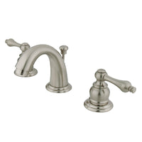 Thumbnail for Kingston Brass GKB918AL English Country Widespread Bathroom Faucet, Brushed Nickel - BNGBath