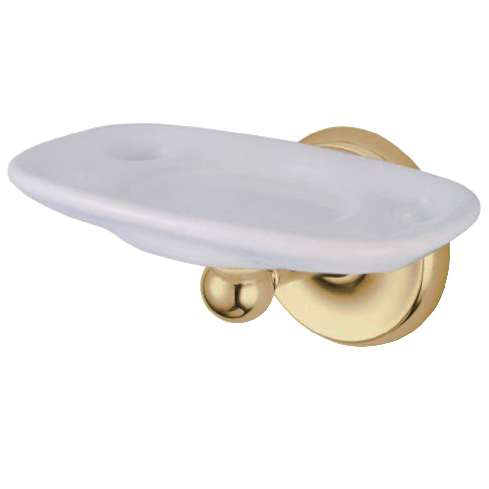 Kingston Brass BA316PB Classic Toothbrush/Tumbler Holder, Polished Brass - BNGBath