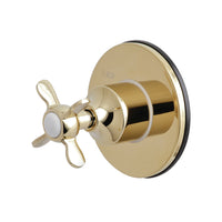 Thumbnail for Kingston Brass KS3032BEX 3-Way Diverter Valve with Trim Kit, Polished Brass - BNGBath