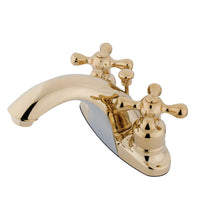 Thumbnail for Kingston Brass GKB7642AX 4 in. Centerset Bathroom Faucet, Polished Brass - BNGBath