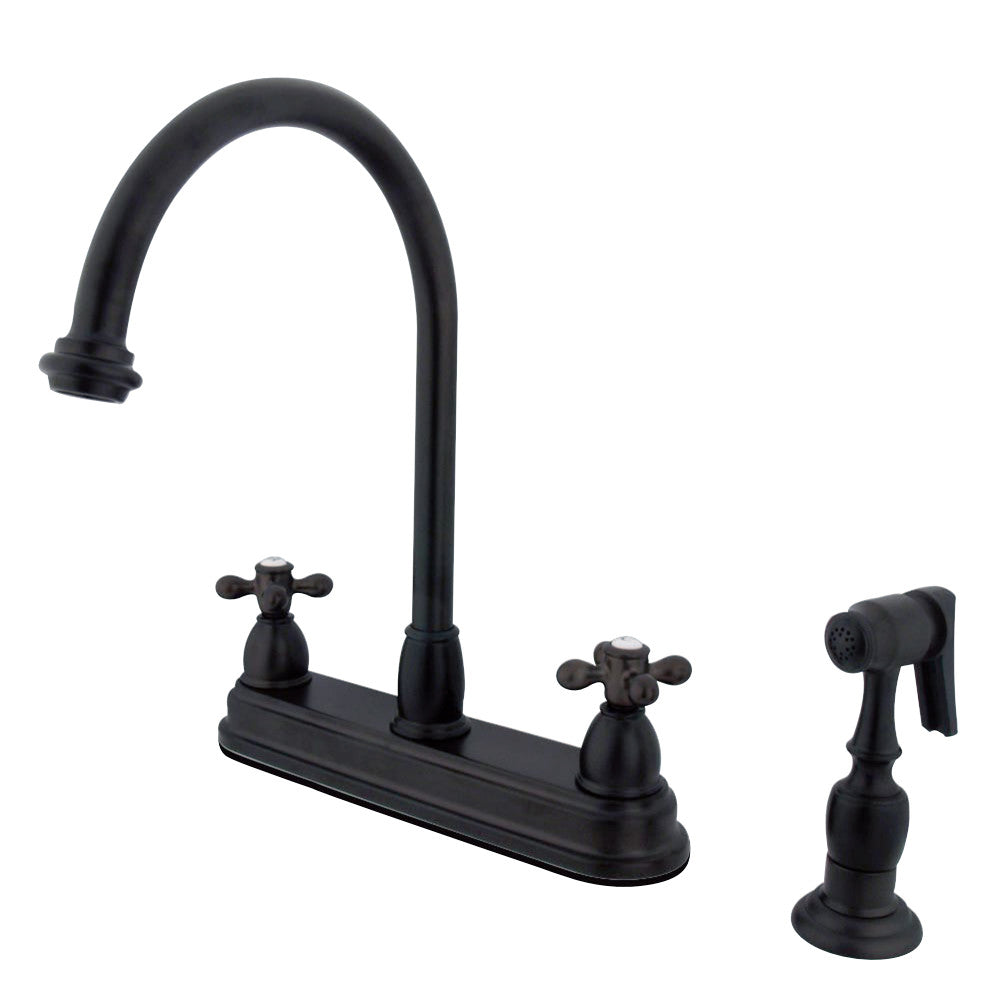 Kingston Brass KB3755AXBS Restoration Centerset Kitchen Faucet, Oil Rubbed Bronze - BNGBath