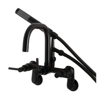 Thumbnail for Aqua Vintage AE8450DL Concord Wall Mount Clawfoot Tub Faucet, Matte Black - BNGBath