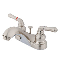 Thumbnail for Kingston Brass GKB0828 4 in. Centerset Bathroom Faucet, Brushed Nickel - BNGBath