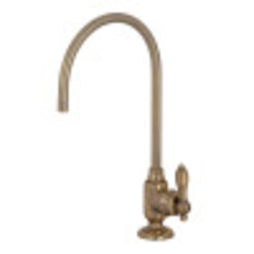 Kingston Brass KS5193TAL Tudor Single-Handle Water Filtration Faucet, Antique Brass - BNGBath