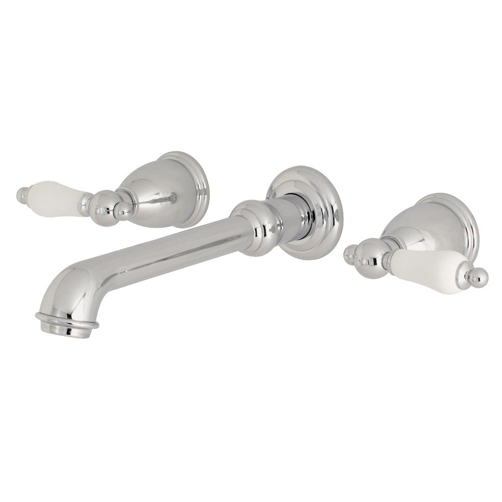 Kingston Brass KS7121PL Wall Mount Bathroom Faucet, Polished Chrome - BNGBath