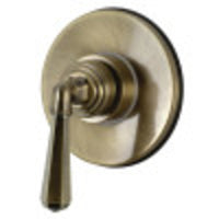 Thumbnail for Kingston Brass KS3033HL 3-Way Diverter Valve with Trim Kit, Antique Brass - BNGBath