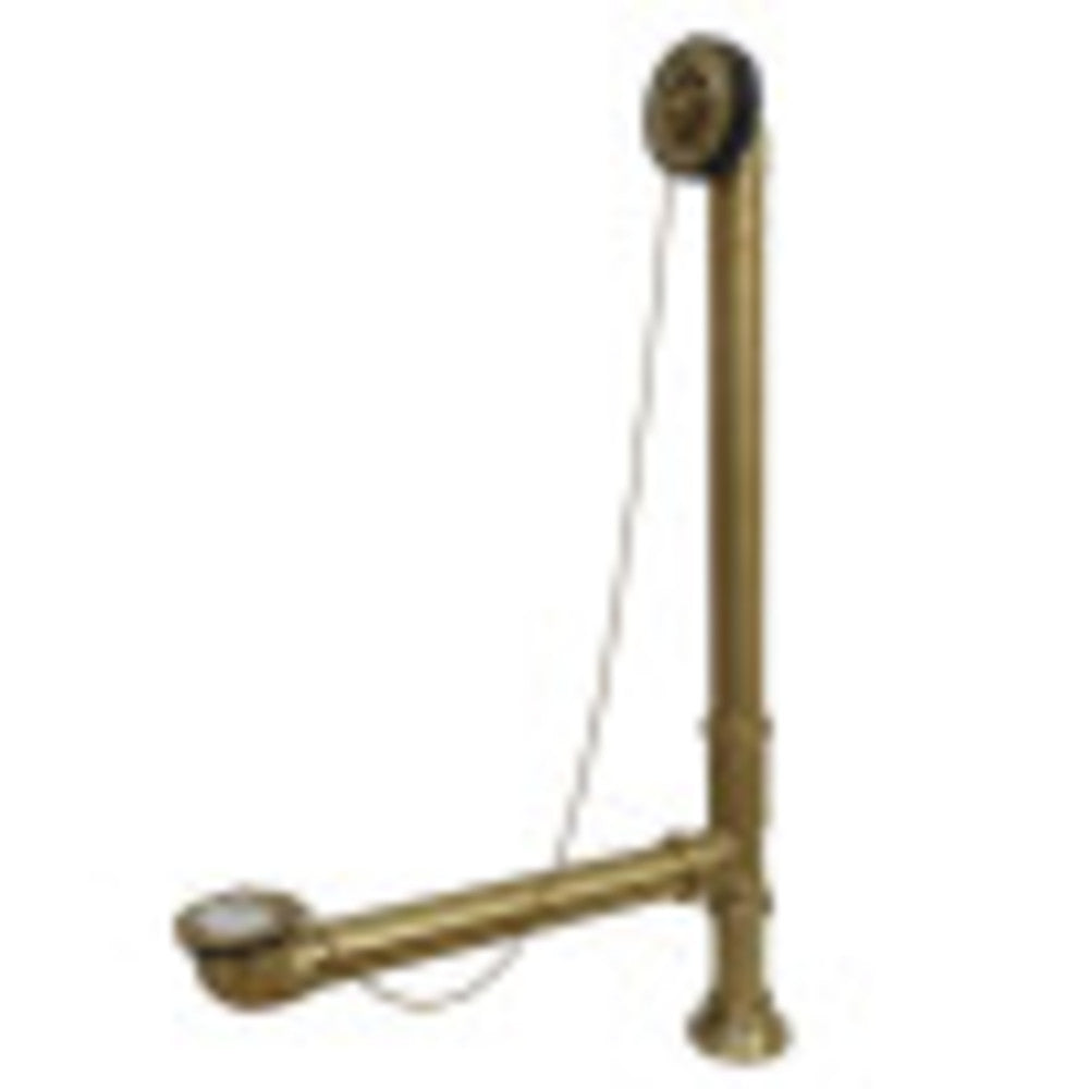 Kingston Brass CC2097 Clawfoot Tub Waste & Overflow Drain, 20 Gauge, Brushed Brass - BNGBath