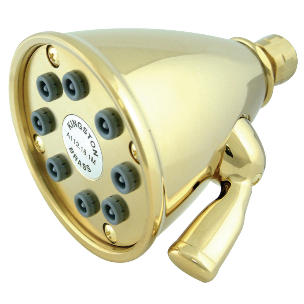 Kingston Brass K139A2 Victorian Adjustable Jet Spray Shower Head, Polished Brass - BNGBath