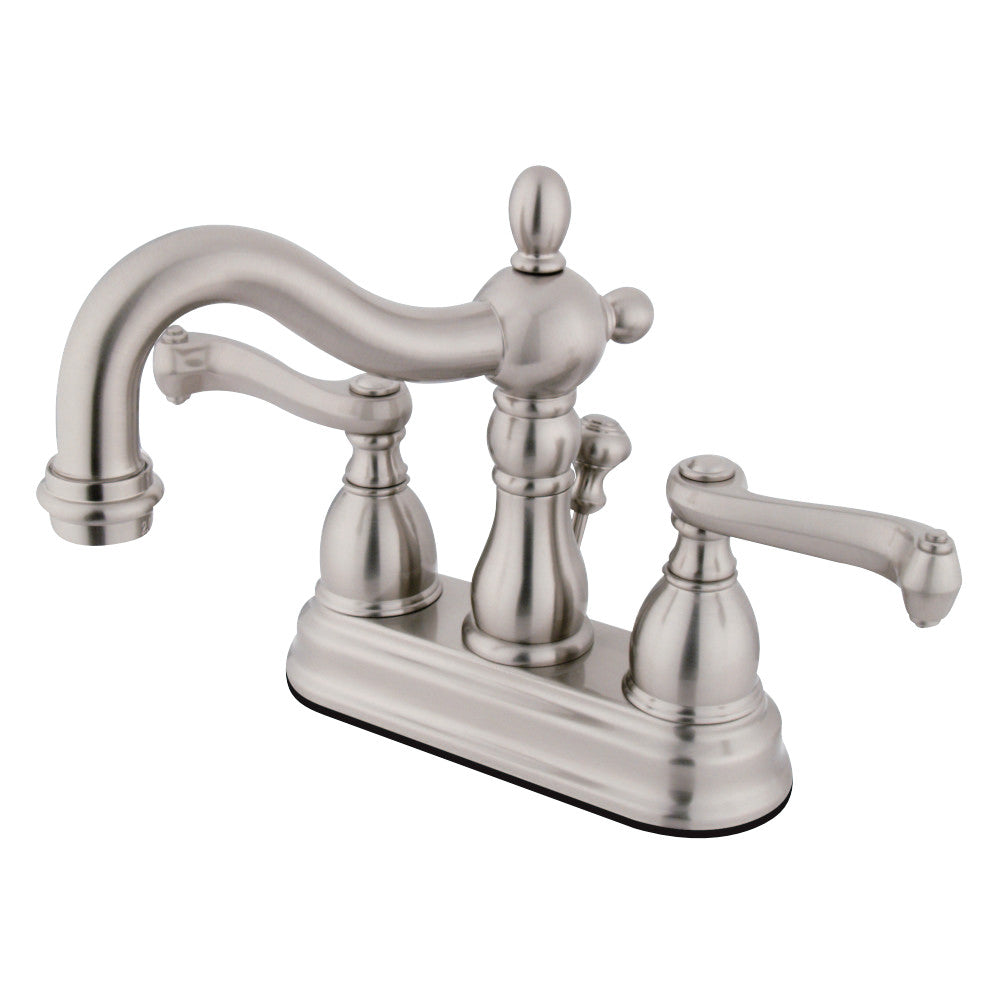 Kingston Brass KB1608FL 4 in. Centerset Bathroom Faucet, Brushed Nickel - BNGBath