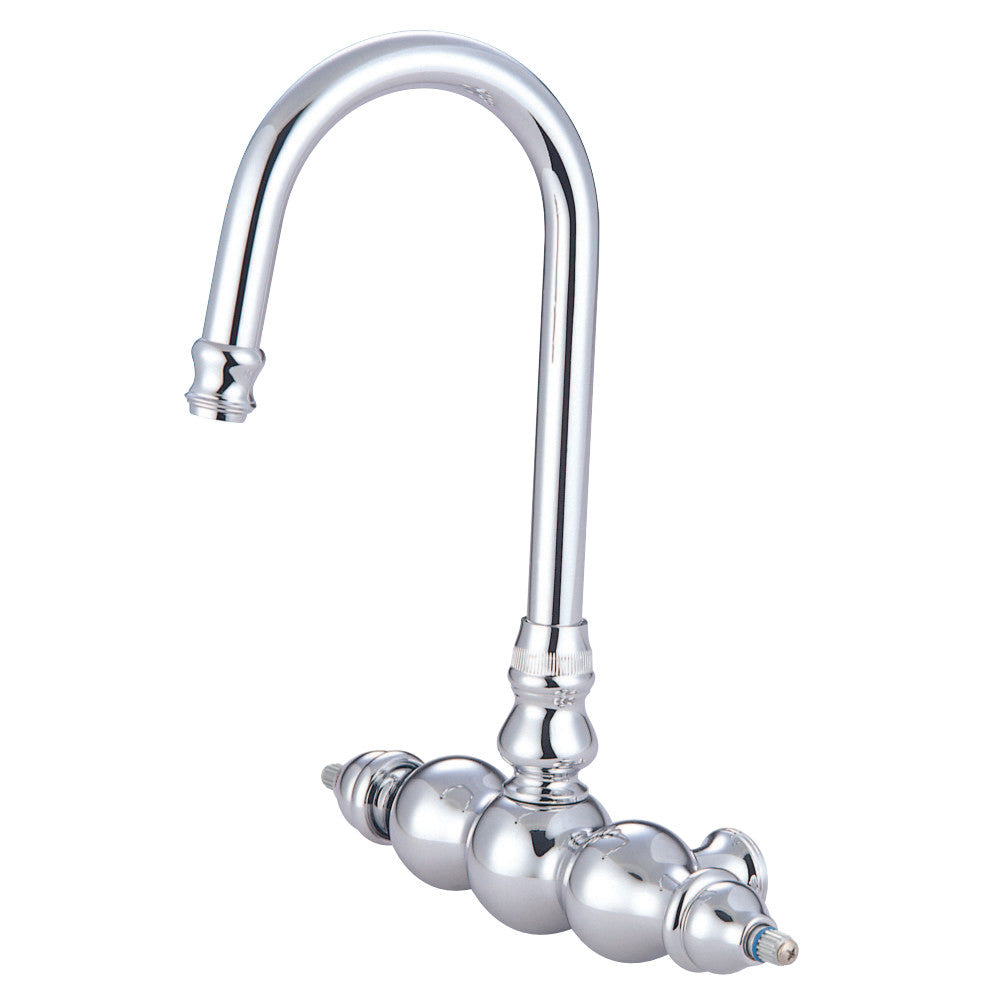 Kingston Brass ABT300-1 Vintage Gooseneck Faucet, Polished Chrome - BNGBath