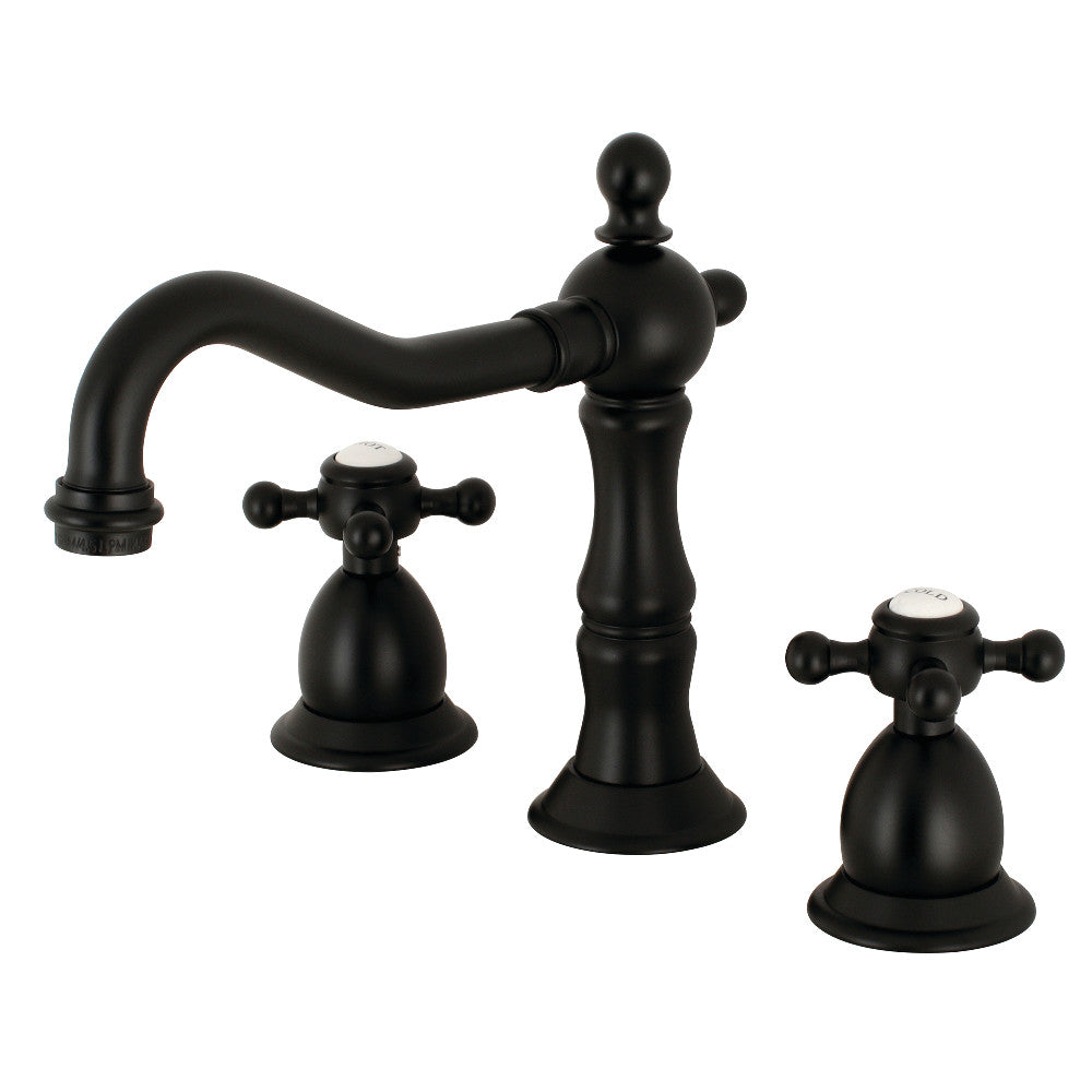 Kingston Brass KS1970BX 8 in. Widespread Bathroom Faucet, Matte Black - BNGBath