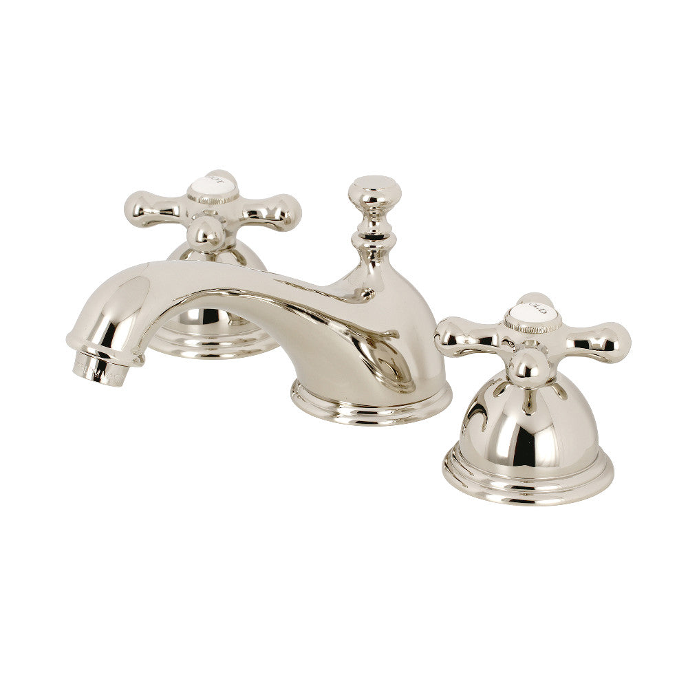 Kingston Brass KS3966AX 8 in. Widespread Bathroom Faucet, Polished Nickel - BNGBath