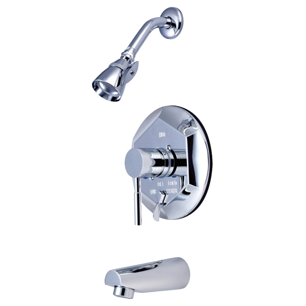 Kingston Brass KB46310DL Concord Tub & Shower Faucet, Polished Chrome - BNGBath