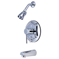 Thumbnail for Kingston Brass KB46310DL Concord Tub & Shower Faucet, Polished Chrome - BNGBath