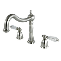 Thumbnail for Kingston Brass KS1348WLL Wilshire Roman Tub Faucet, Brushed Nickel - BNGBath