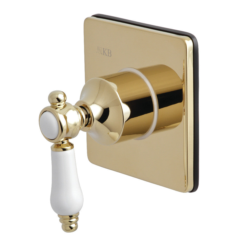 Kingston Brass KS3042BPL Bel-Air 3-Way Diverter Valve with Trim Kit, Polished Brass - BNGBath