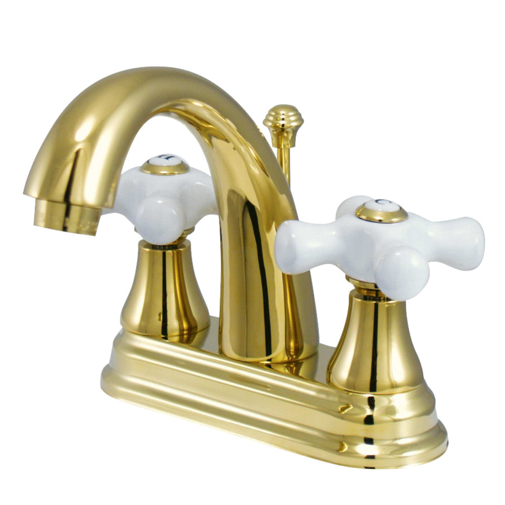 Kingston Brass KS7612PX 4 in. Centerset Bathroom Faucet, Polished Brass - BNGBath