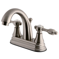 Thumbnail for Kingston Brass KS7618TAL 4 in. Centerset Bathroom Faucet, Brushed Nickel - BNGBath