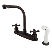 Thumbnail for Kingston Brass GKB715AX Victorian Centerset Kitchen Faucet, Oil Rubbed Bronze - BNGBath