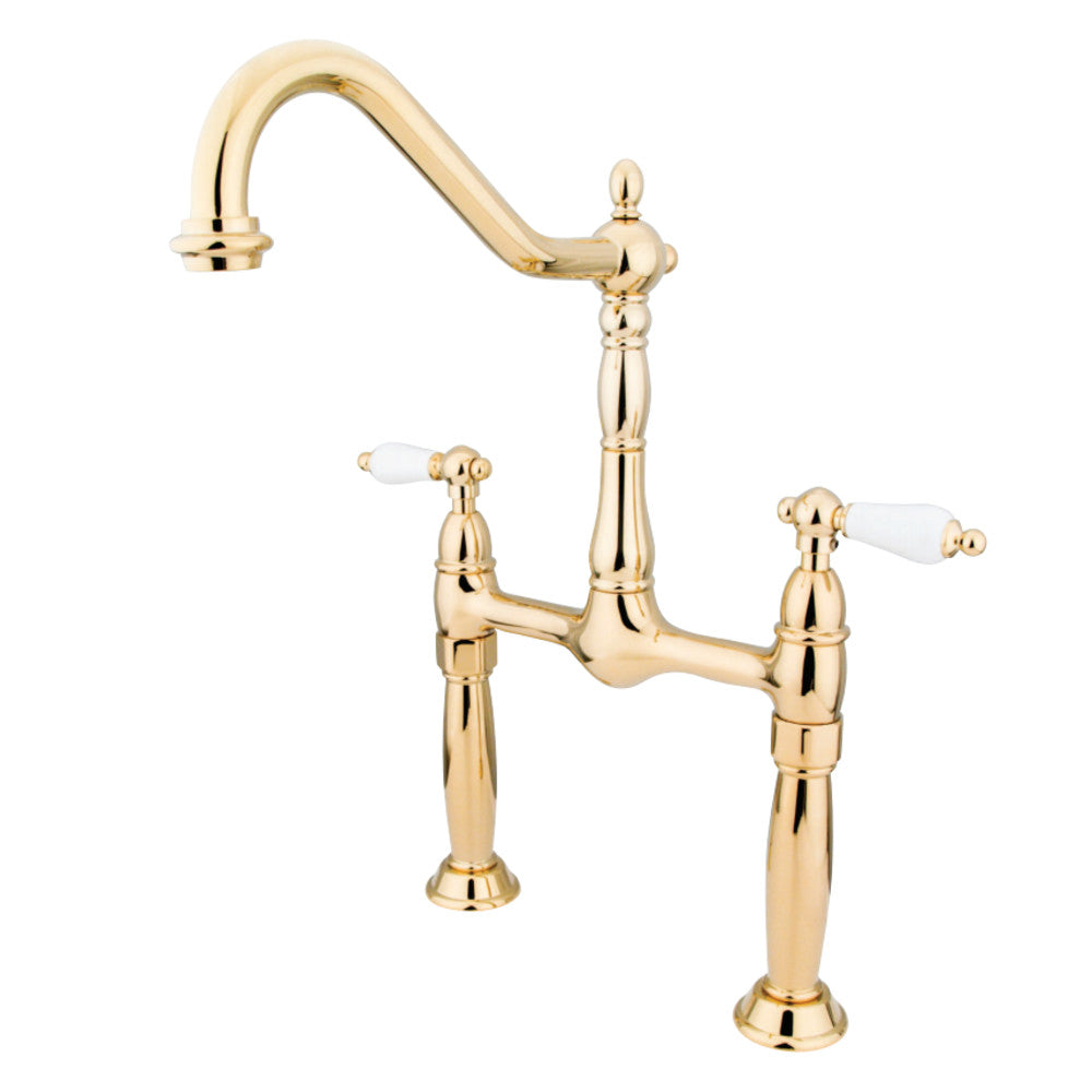 Kingston Brass KS1072PL Vessel Sink Faucet, Polished Brass - BNGBath