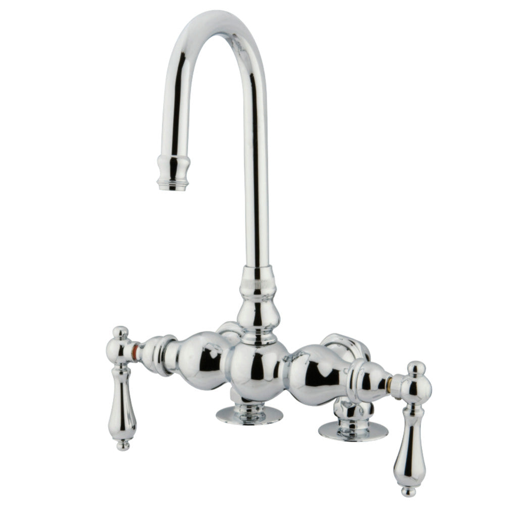 Kingston Brass CC92T1 Vintage 3-3/8-Inch Deck Mount Tub Faucet, Polished Chrome - BNGBath