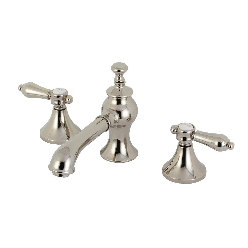 Kingston Brass KC7066BAL Heirloom 8 in. Widespread Bathroom Faucet, Polished Nickel - BNGBath