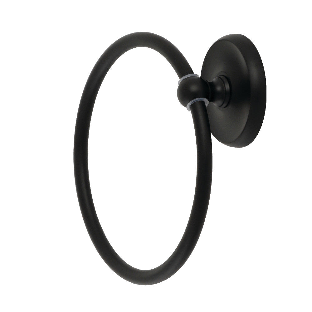 Kingston Brass BA314MB Classic Towel Ring, Matte Black - BNGBath