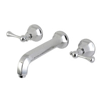 Thumbnail for Kingston Brass KS4121BL Wall Mount Bathroom Faucet, Polished Chrome - BNGBath