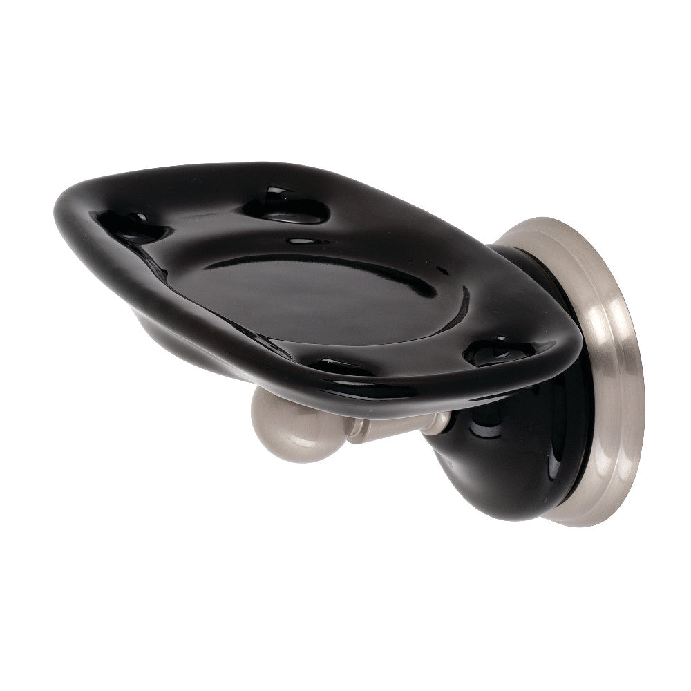 Kingston Brass BA9115BN Water Onyx Soap Dish Holder, Brushed Nickel - BNGBath