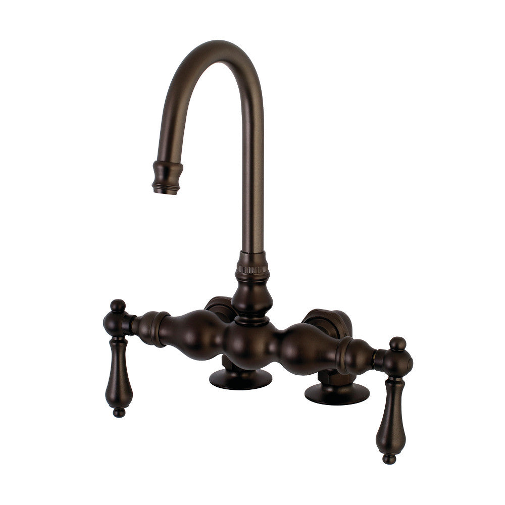 Kingston Brass AE91T5 Auqa Vintage 3-3/8-Inch Deck Mount Tub Faucet, Oil Rubbed Bronze - BNGBath