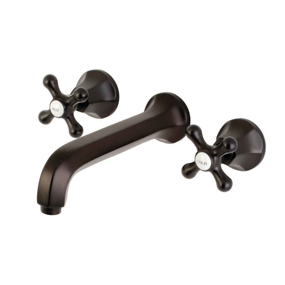 Kingston Brass KS4125AX Metropolitan 2-Handle Wall Mount Bathroom Faucet, Oil Rubbed Bronze - BNGBath