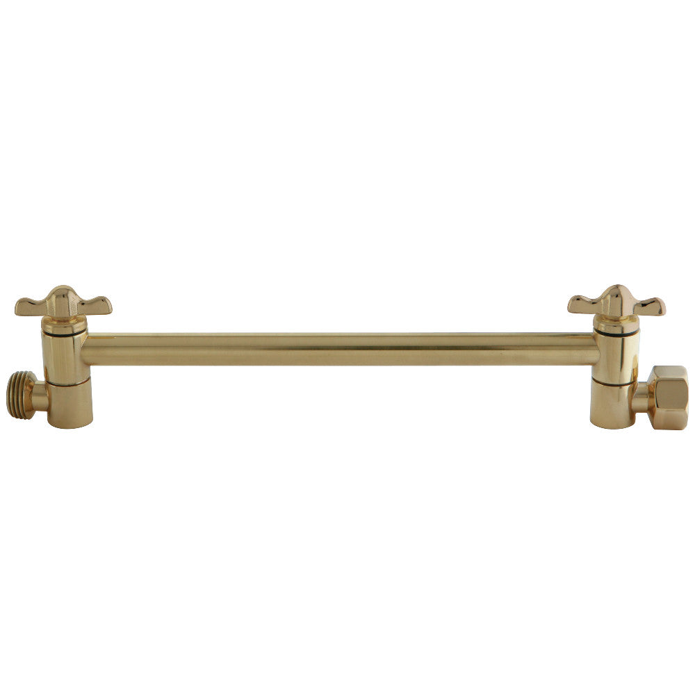 Kingston Brass K153A2 10" Adjustable High-Low Shower Arm, Polished Brass - BNGBath