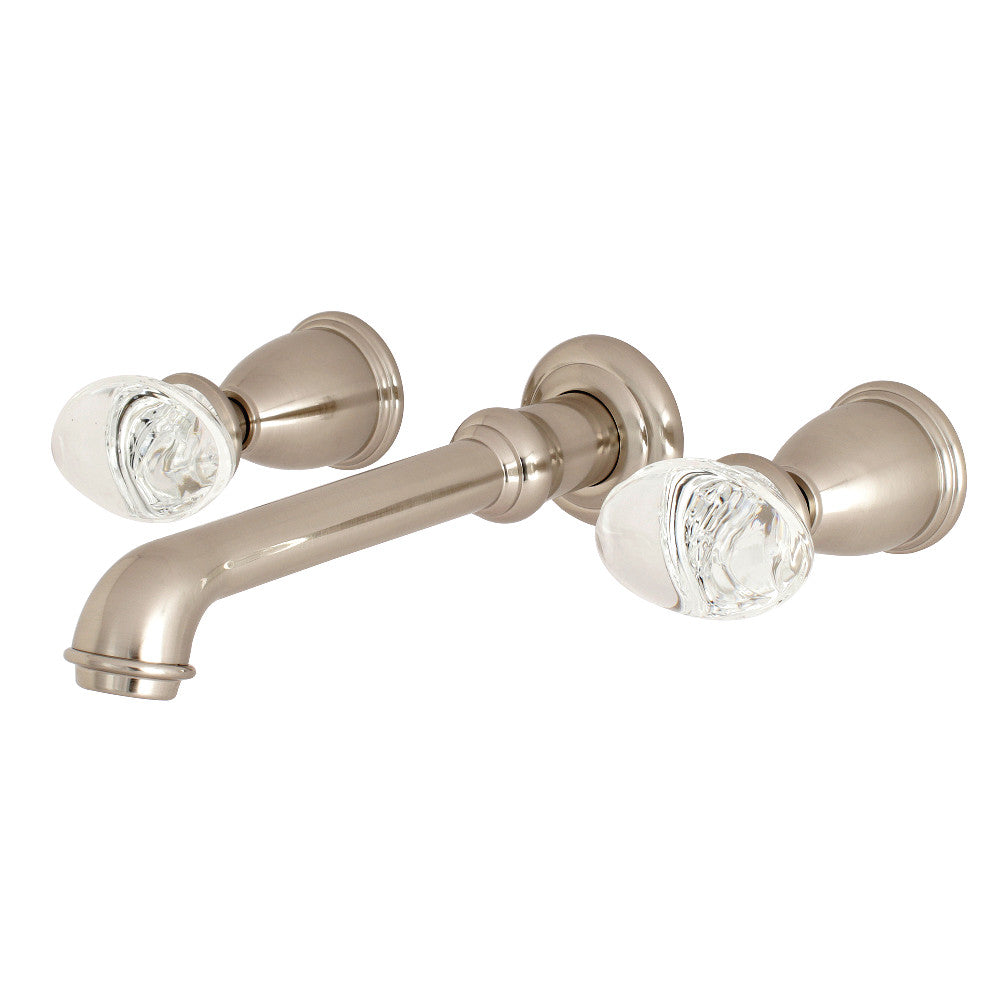 Kingston Brass KS7028WVL Krystal Onyx Wall Mount Roman Tub Faucet, Brushed Nickel - BNGBath