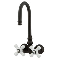 Thumbnail for Kingston Brass CC79T5 Vintage 3-3/8-Inch Wall Mount Tub Faucet, Oil Rubbed Bronze - BNGBath