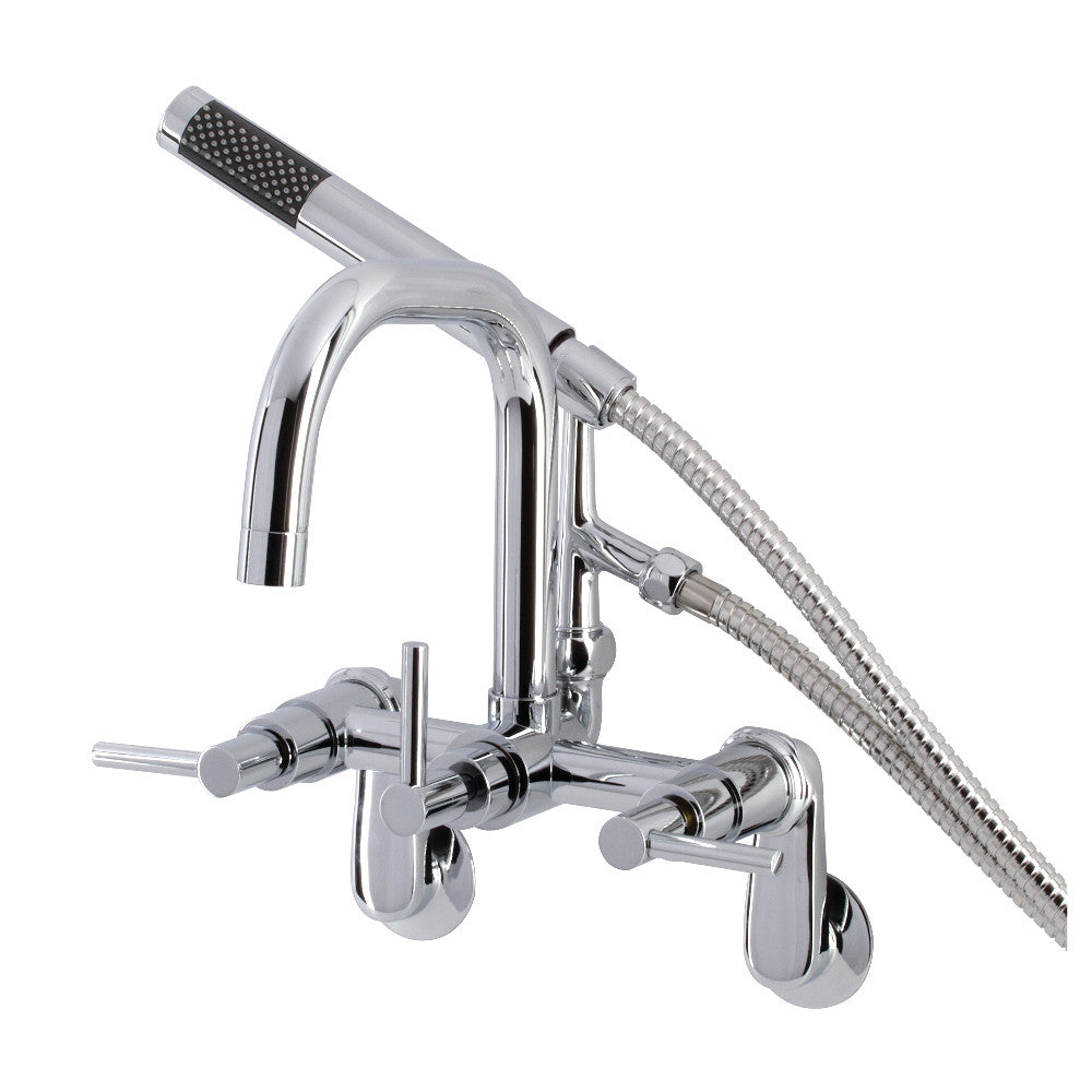 Aqua Vintage AE8451DL Concord Wall Mount Clawfoot Tub Faucet, Polished Chrome - BNGBath