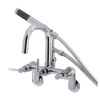 Thumbnail for Aqua Vintage AE8451DL Concord Wall Mount Clawfoot Tub Faucet, Polished Chrome - BNGBath