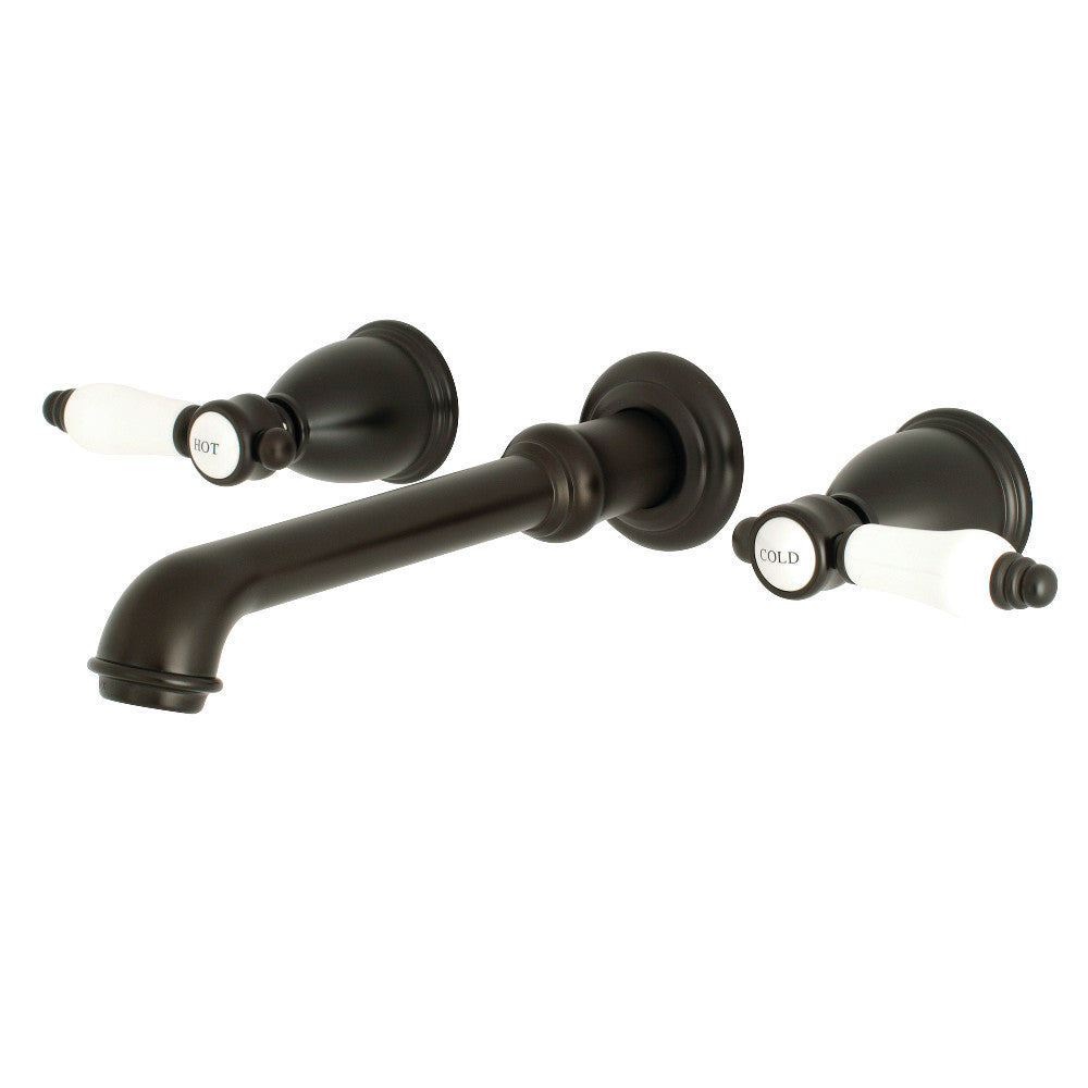 Kingston Brass KS7125BPL BelAir Two-Handle Wall Mount Bathroom Faucet, Oil Rubbed Bronze - BNGBath