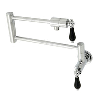 Thumbnail for Kingston Brass KS4101PKL Duchess Wall Mount Pot Filler, Polished Chrome - BNGBath