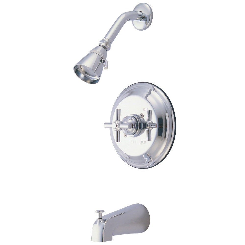 Kingston Brass KB2631EX Tub and Shower Faucet, Polished Chrome - BNGBath